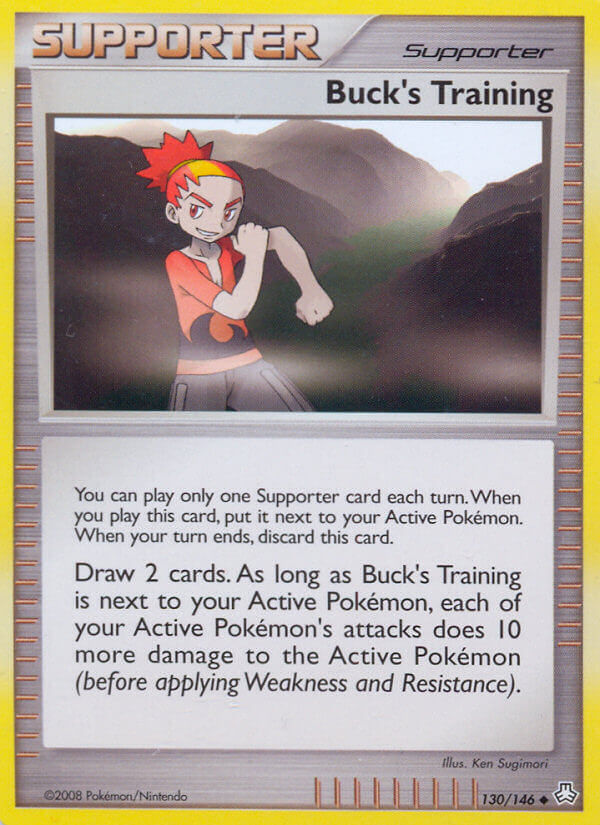 Legends Awakened Buck's Training [Prerelease] Pokémon card